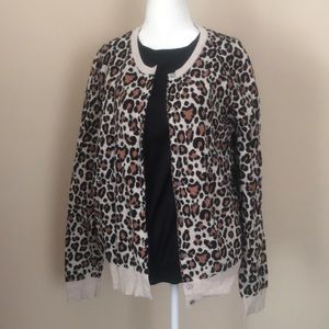 Cute and stylish cheetah leopard print sweater XXL
